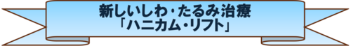 やっと見つけた 絶対自信のたるみ治療「ハニカム・リフト」